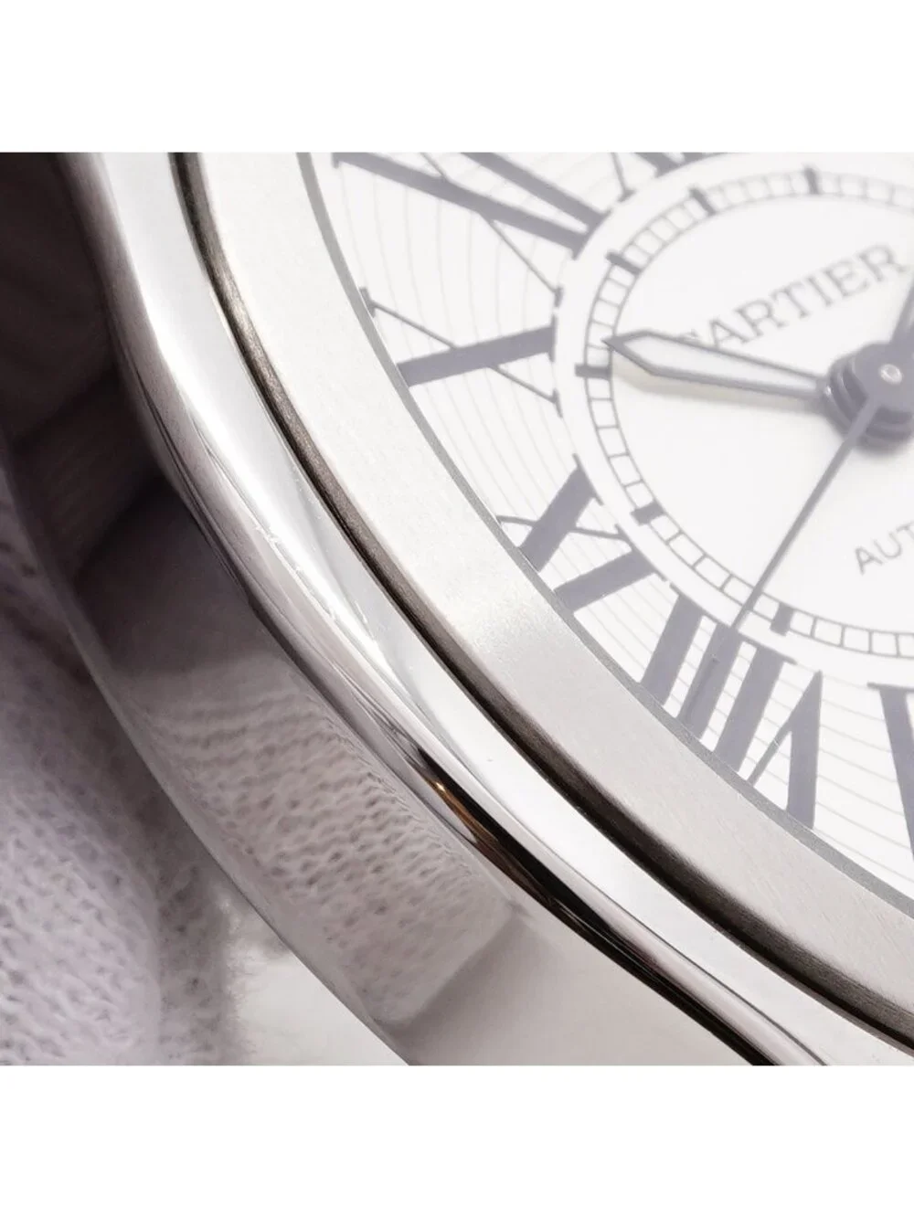 Cartier Roadster LM Silver Dial Watch